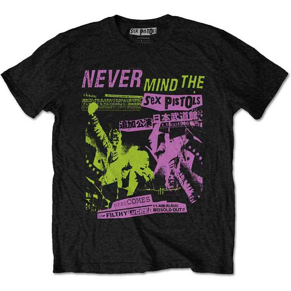 Sex Pistols - Japanese Poster T-shirt Homme - Noir